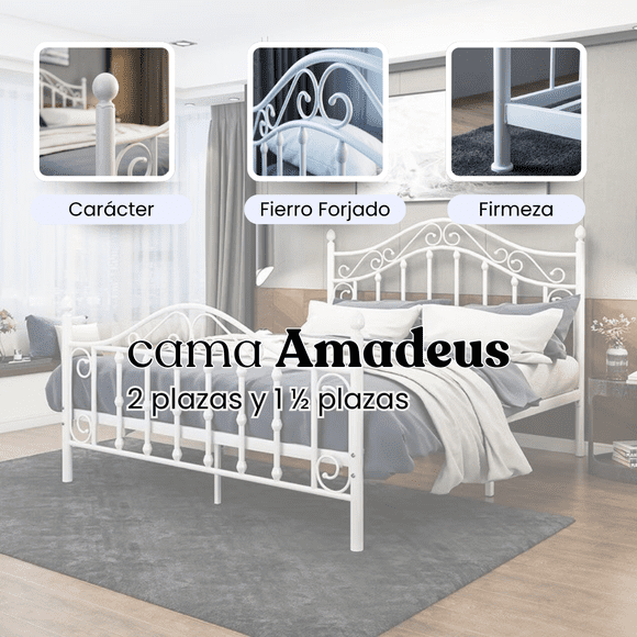 Cama Fierro forjado modelo Amadeus 2 plazas
