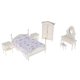 thumbnail image 4 of Muebles De Dormitorio De Madera Románticos Blancos En Miniatura Para Casa De Mu?ecas 1:12, Juego De 6 Uds., 4 of 5
