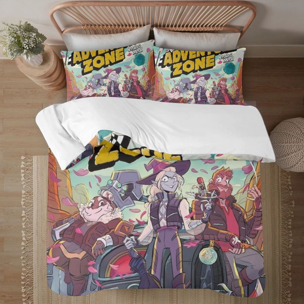 The Adventure Zone 3-Piece Bedding Set For Kids Boys Girls Adult Cartoon Warm Cute Fashion Holiday Present Gift Bed Sheets