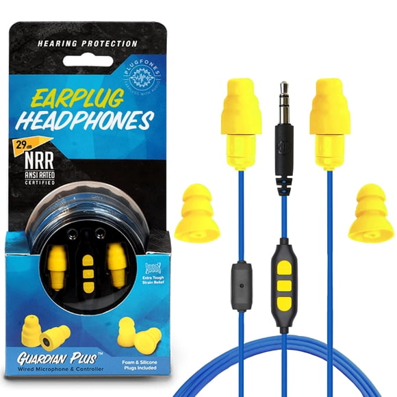 Earplug Earbud Auriculares híbridos Plugfones Guardian Plus