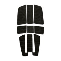 Ioensy - 9 Uds. Almohadilla De Tracción Para Tabla De Surf, Almohadilla Para Tabla De Surf Para Longboard, Tabla Corta, Funboard Negro