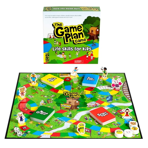 Juego de mesa The Game Plan Game Life Skills para niños de 4 a 10 años