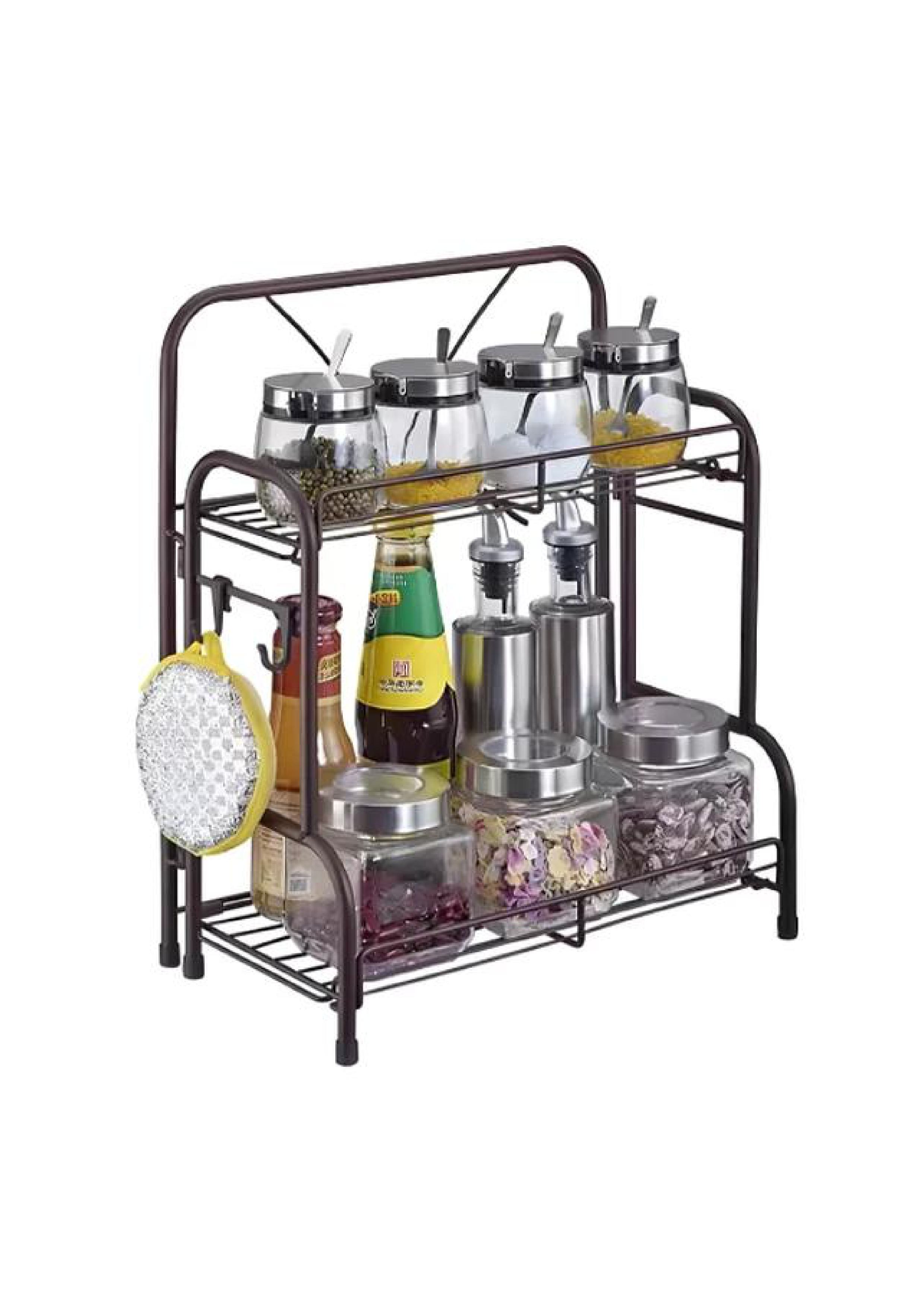 Universal. - Organizador 2 Estantes Especias Multiuso Fijo Metalico