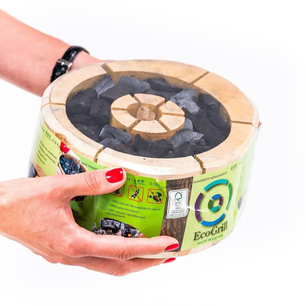 Carbón Brasero Portatil Ecogrill Parrilla Vikinga