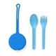 thumbnail image 1 of Juego de utensilios Omie OmieBox Kids con funda, plástico, 2 unidades, azul, 3+ Y, 1 of 3