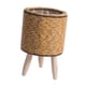 thumbnail image 5 of Cesta Tejida Soporte Para Plantas Con Patas Maceta Para Apartamento Salón Cilindro Marrón Claro, 5 of 5