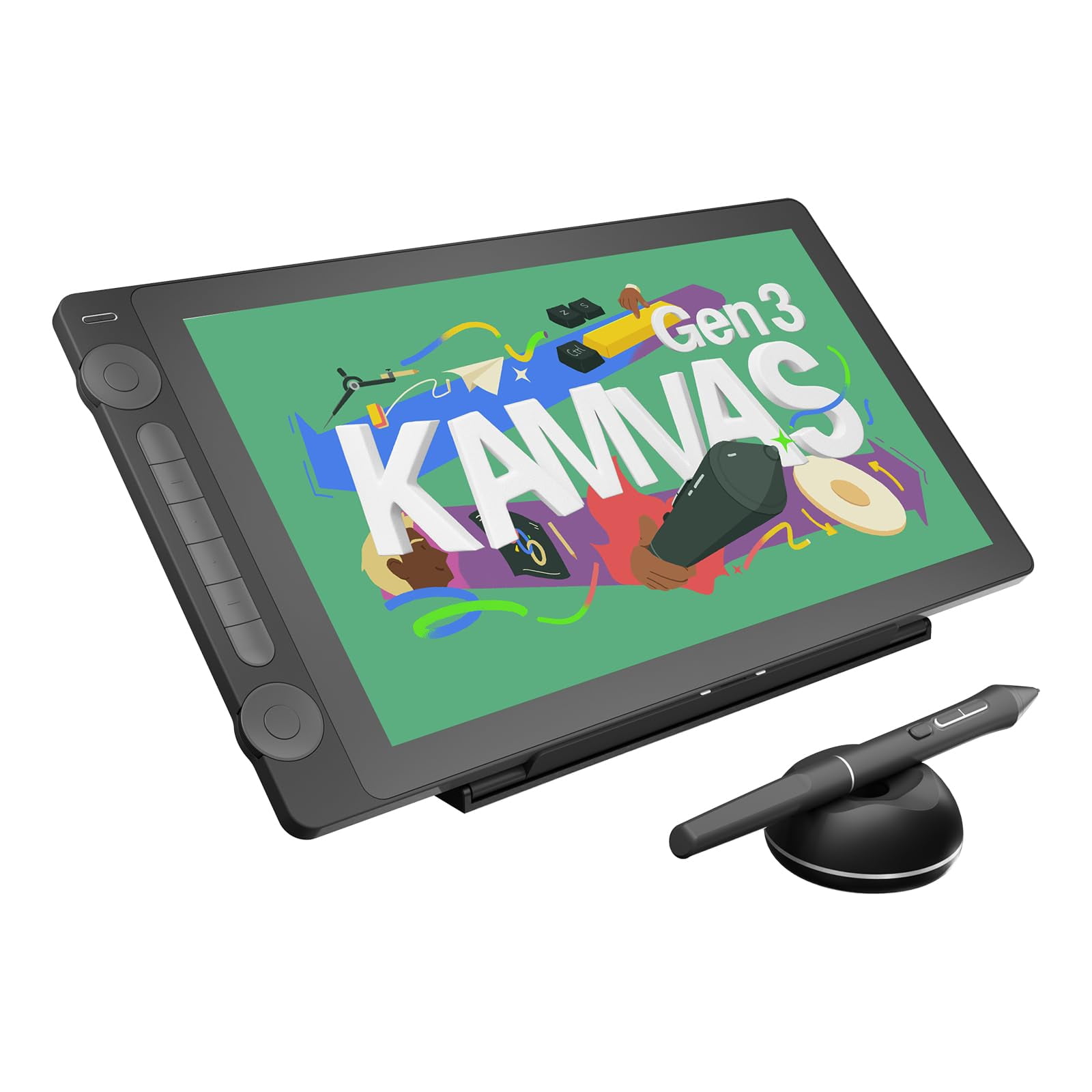 Tableta De Dibujo Huion Kamvas 16 (gen 3) 15.8 Pulgadas 2.5k Qhd