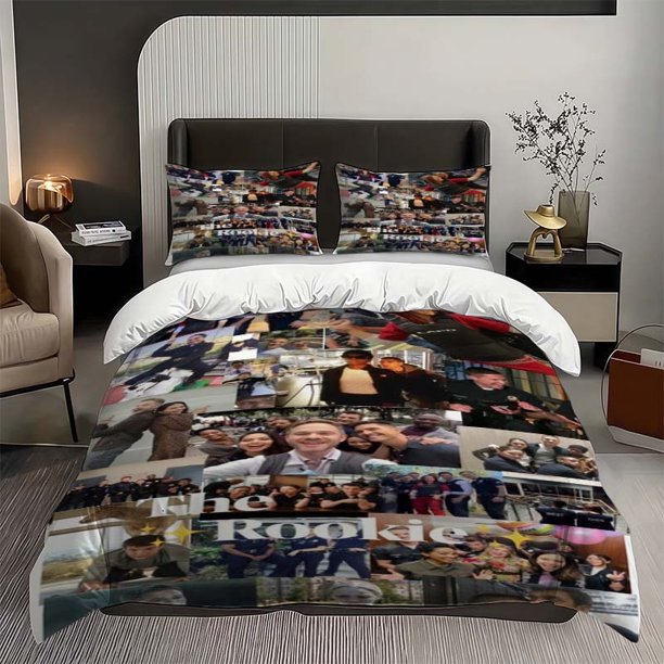 3pcs Bedding Set Featuring Classic Scenes from The TV Series "The Rookie" Police Drama Soft And Comfortable Suitable for All Seasons