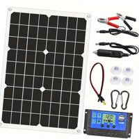 Magideal - Kit De Panel Solar Portátil Con Controlador De Carga Solar Para Pesca En Vehículos Recreativos