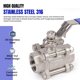 thumbnail image 5 of Válvula de bola Midline Valve de línea media de 1-1/4" de acero inoxidable, paso total, 5 of 7