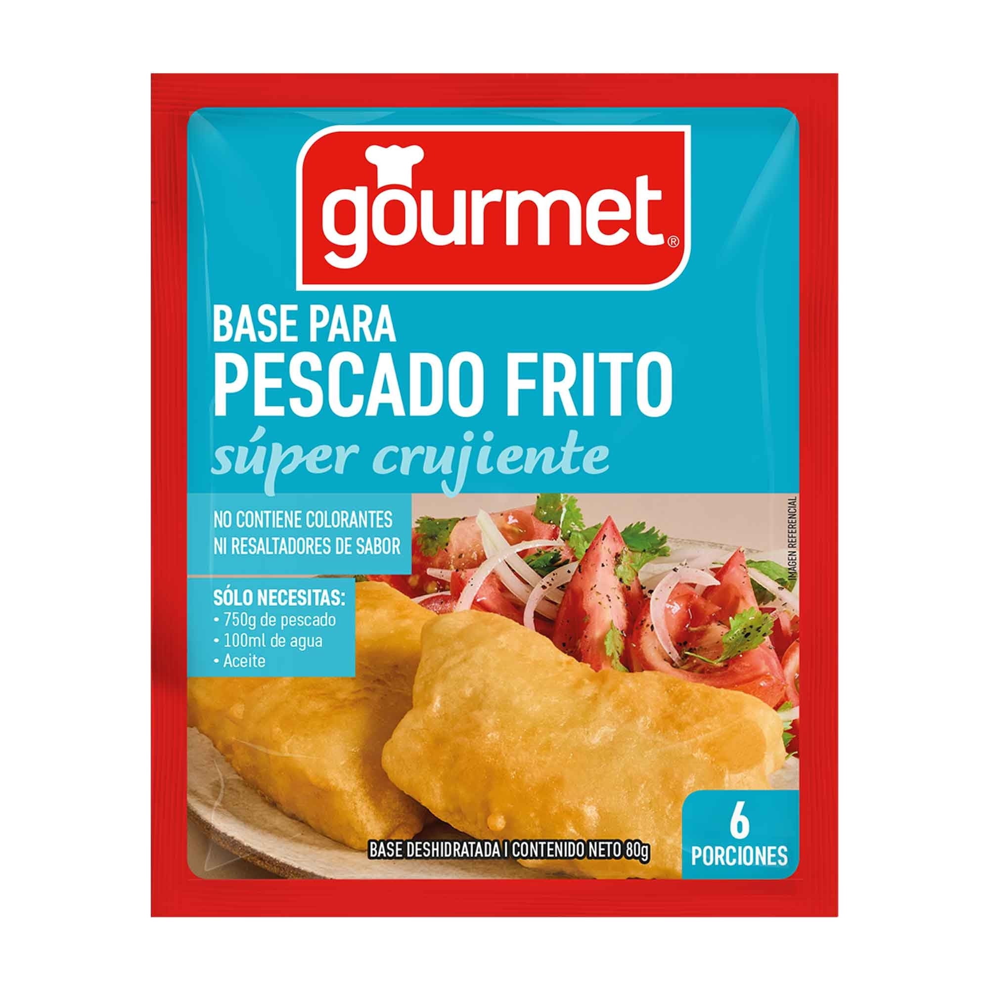 Base Para Pescado Frito (6 Porciones) Sobre 80 G 80 g Gourmet