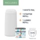 thumbnail image 2 of Papelera para Pañales Diaper Genie Classic Push N Lock con Set de Regalo, 2 of 3
