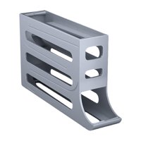 Magideal - Soporte Para Huevos, Dispensador De Huevos, Caja De Recolección De Huevos, Organizador De Huevos, Tobogán, Rejilla Para Huevos, Recipiente Para Huevos Gris