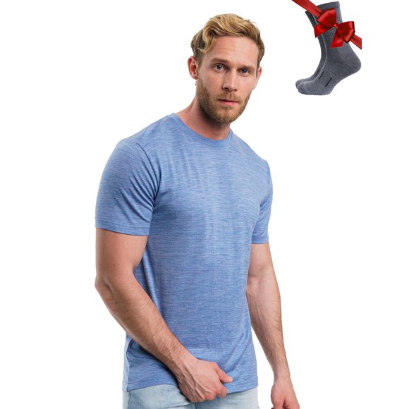 CAMISETA Merino.tech XXX-Gran Azul Marino + Calcetines