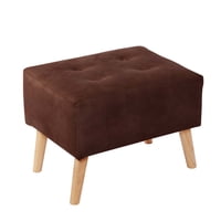 Latam Home - Pouf Niza Cuero Kentucky Cafe Moro