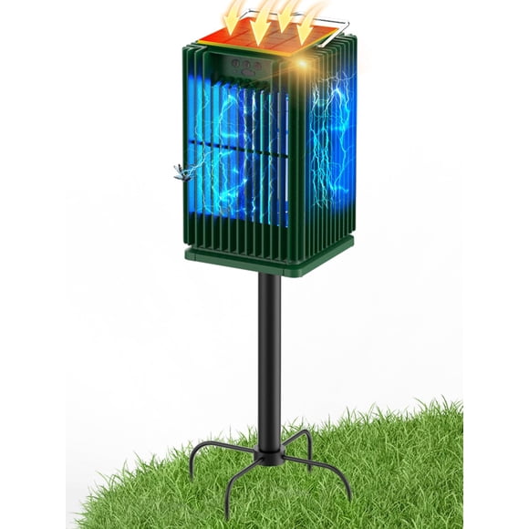 Eliminador de mosquitos PhatroyYee solar con Type-C, resistente al agua, 4200 V