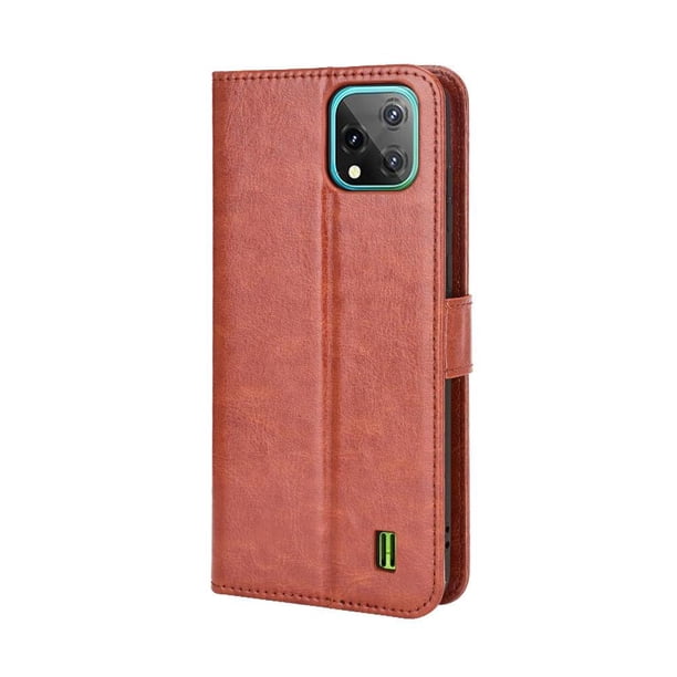 Funda tipo libro para Blackview A55, cartera todo‑en‑uno, funda multifuncional con tarjetero y correa de muñeca desmontable
