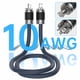 thumbnail image 3 of Cable de alimentación Moonsaudio de 1,5 m, 125 V, 15 A, con enchufe de fibra de carbono, 3 of 8