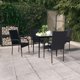 thumbnail image 2 of Conjunto de Comedor para Patio Casafoyer 5 Piezas Negro con Tapa de Vidrio, 2 of 5