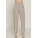 thumbnail image 1 of Saronite Pantalones Largos Elásticos Premium de Cintura Alta con Detalle de Pinzas, Beige (para Mujer), 1 of 4