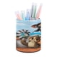 thumbnail image 1 of Viva el Rey Julien-theme Cylinder Pen Holder Pencil Organizer with Flannel Lining PVC Leather Material Cardboard Base for study work 10*8CM, 1 of 6
