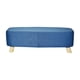 thumbnail image 1 of Piso Banquillo De Lino Rectangular Camel Azul, 1 of 2