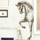 thumbnail image 1 of 1pc Cartoon Animal Horse Wall Sticker Removable Sticker PVC Decal Mural Home Living Room Bedroom Decoration Wall Art, 1 of 5