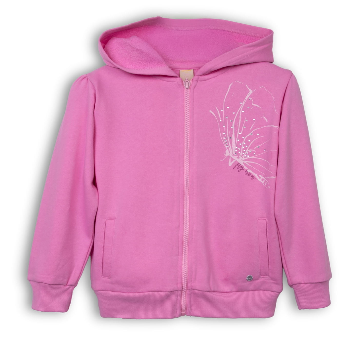 Polerón Niña Rosado Oscuro Pillin