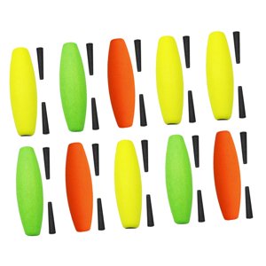 Ioensy - 10 Piezas De Flotadores De Pesca, Equipo De Pesca, Regalo Del Día Del Padre, Flotadores De Clavija De 6 Cm
