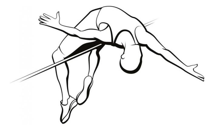 Rienda Libre Graphics - Decomural High Jumper And Bar Athletics Sports Ws-18663