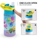 thumbnail image 4 of Do Re Mi Botella de Agua con Tapa Pop Top de Un Toque, Acero Inoxidable, a Prueba de Fugas, para Deportes, Botella Infantil azul 12 oz, 4 of 6