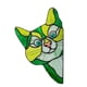 thumbnail image 4 of Gato Que Mira A Escondidas Vidrieras Suncatcher Amante Regalo Vitral Colgante Verde, 4 of 5