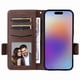 thumbnail image 5 of Funda Cartera para iPhone 17 Tapa Flip con Ranuras y Soporte Marrón, 5 of 5