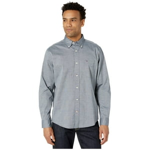 Camisa Tommy Hilfiger De Manga Larga, Corte Clásico, Algodón Beige