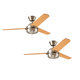 thumbnail image 1 of Pack X2 Ventilador De Techo Hunter Carrera Niquel 52, 1 of 4