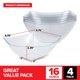thumbnail image 2 of Tazones Cuadrados Transparentes 16 oz (473 ml) Pack de 4 – Stock Your Home, 2 of 7