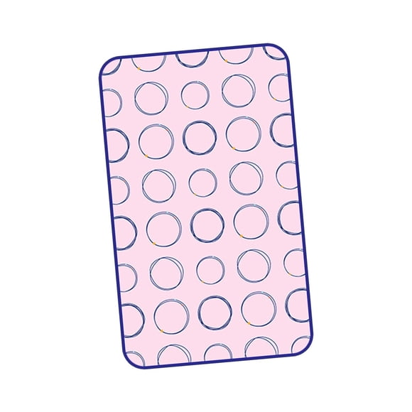Tabla de Planchar, Almohadilla de Planchado Antivapor, Accesorio para Vaporizador de Ropa, Estera de Planchado, Almohadilla de Prensa para Vaporizador Círculo rojo M