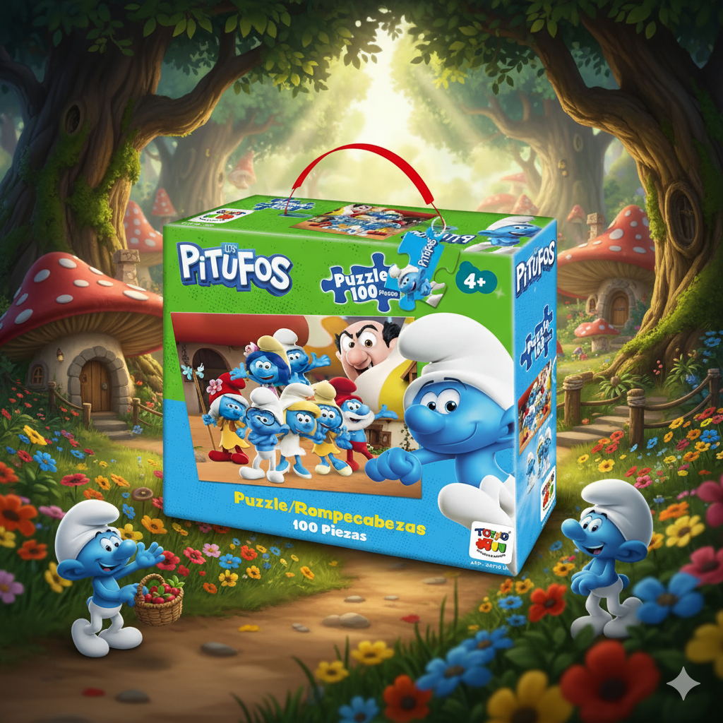 Toyng - Puzzle 100 Piezas - Los Pitufos