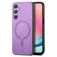 thumbnail image 3 of Magnetic Slim Case for Samsung Galaxy A24 with Camera Guard & Anti-Scratch Back Purple, 3 of 5