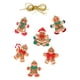 thumbnail image 5 of Decoración navideña colgante, diseño de escena de decoración de de Navidad con cuerda, regalo de Navidad, adornos colgantes navideños para anive 6 piezas hombre de jengibre, 5 of 5
