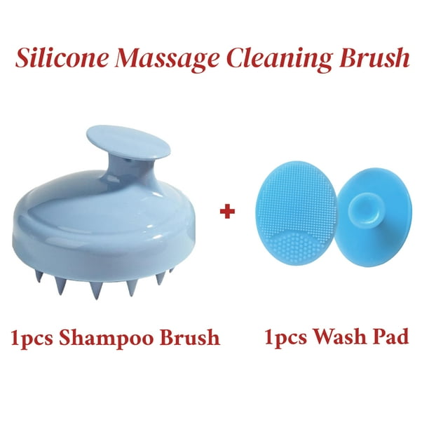 Silicone Shampoo Scalp Hair Massager Wet and Dry Shower Brush Shampoo Massage Comb Adult Soft Bath Hair Comb Health Care Tool