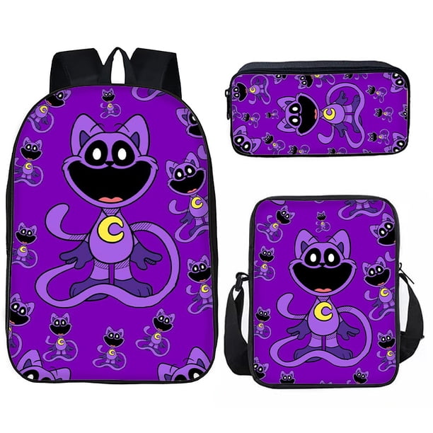 New Scary Poppy Smiling Animal Smiling Critters Student Casual Backpack Shoulder Bag Pencil Case Three-piece Set of School Gifts