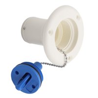 Magideal - Escotilla De Llenado De Agua Dulce Para Rv, Entrada De Nailon, Piezas De Repuesto Redondas Resistentes Y Duraderas, Universales Para Remolque, Camper, , Blanco