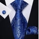 thumbnail image 1 of Set Corbata, Pañuelo Y Colleras azul, 1 of 3