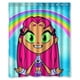 thumbnail image 1 of Cortina de ducha de Teen Titans Go, juego de cortina de baño con ganchos, tamaño 60 x 72 pulgadas, 1 of 3