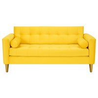 Bodevir - Sofa Retro 3C Felpa 01 Amarillo
