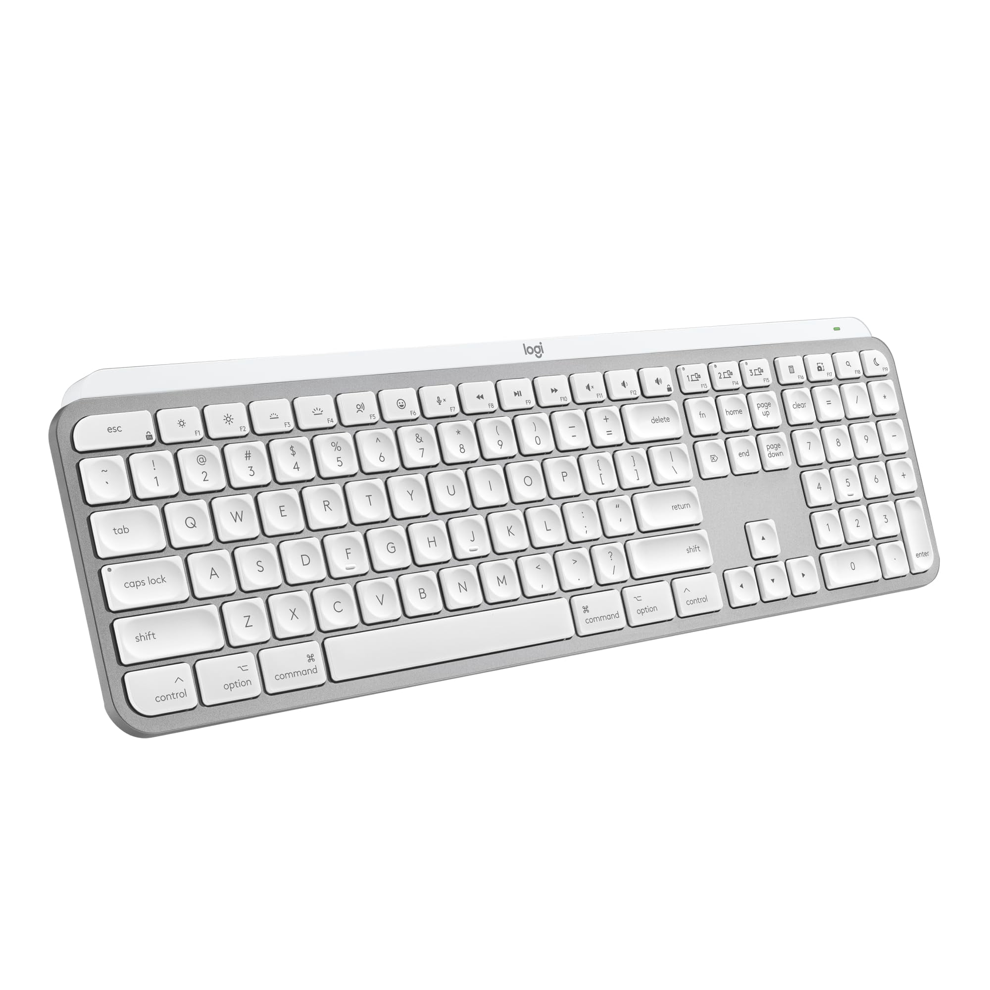 Teclado Inalámbrico Logitech Mx Keys S Para Mac - Gris Pálido