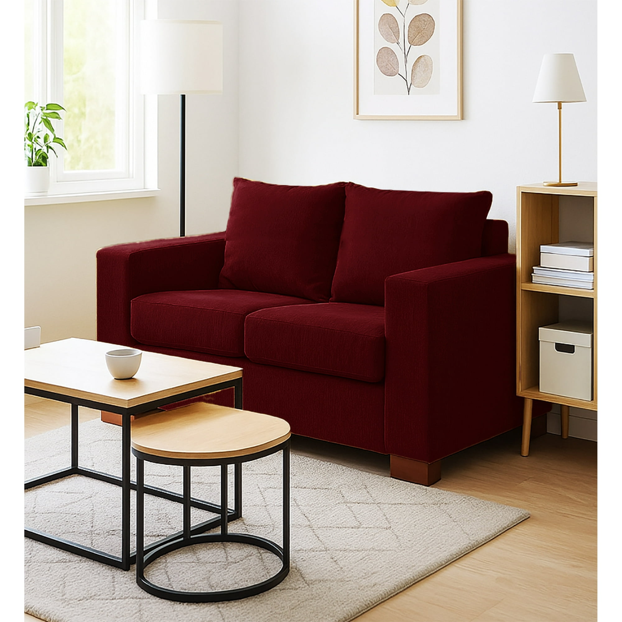 Dkora - Sofa Cedric 2 Cuerpos Rojo