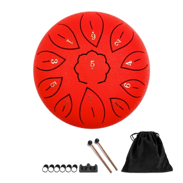 Tambor de lengüetas de acero de 11 notas y 6 pulgadas, con llave C, ideal para principiantes, adultos y niños.