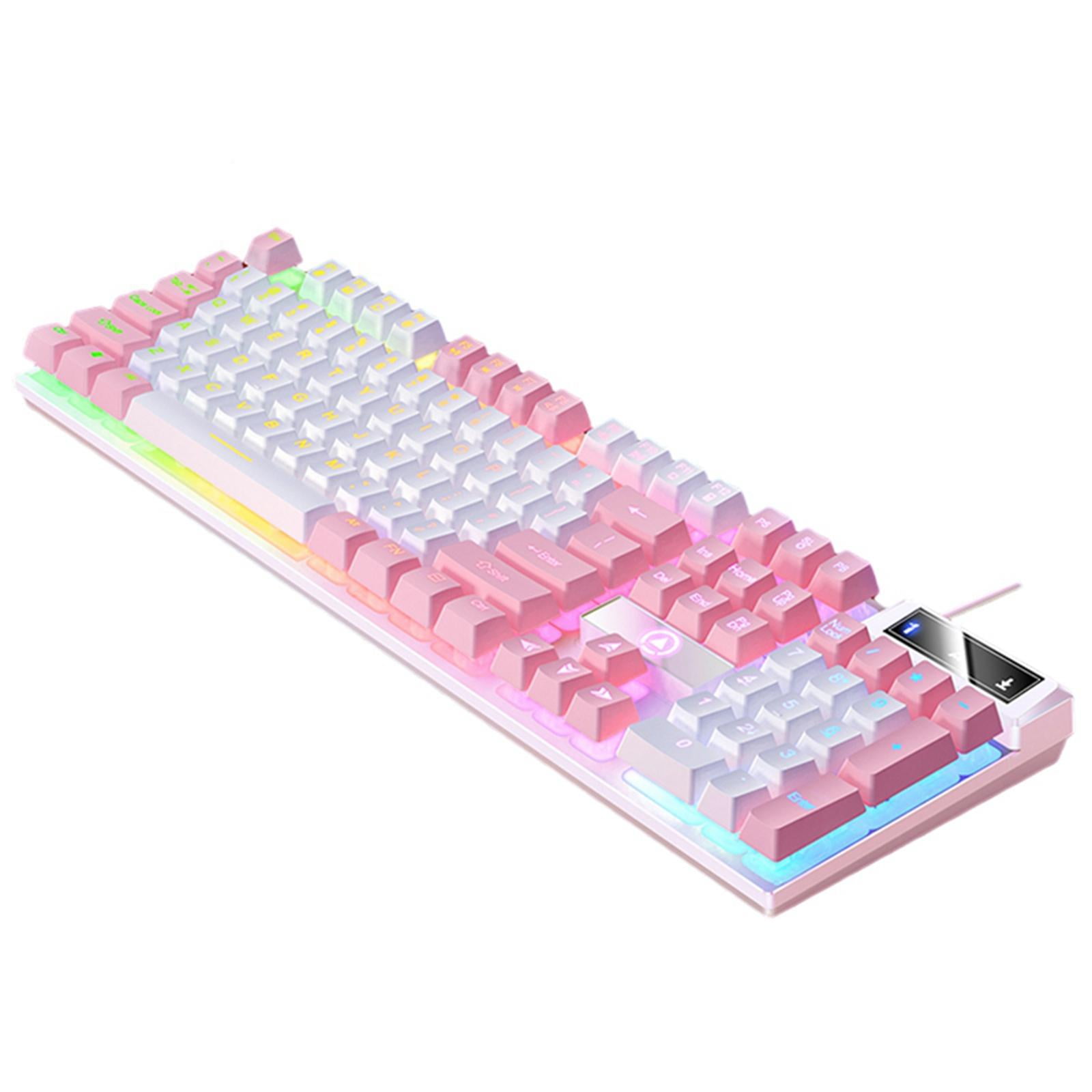 Bothyi - Teclado Usb Para Juegos Con Cómodos Efectos De Iluminación Led Para Pc De Escritorio